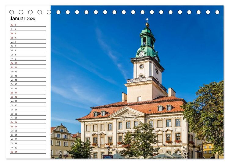Produktbild: HIRSCHBERG Impressionen aus Jelenia G&oacute;ra und Umgebung (Tischkalender 2026 DIN A5 quer), CALVENDO Monatskalender