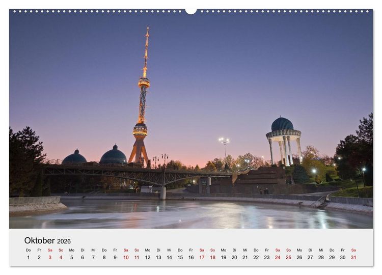 Produktbild: Usbekistan entlang der Seidenstra&szlig;e (hochwertiger Premium Wandkalender 2026 DIN A2 quer), Kunstdruck in Hochglanz
