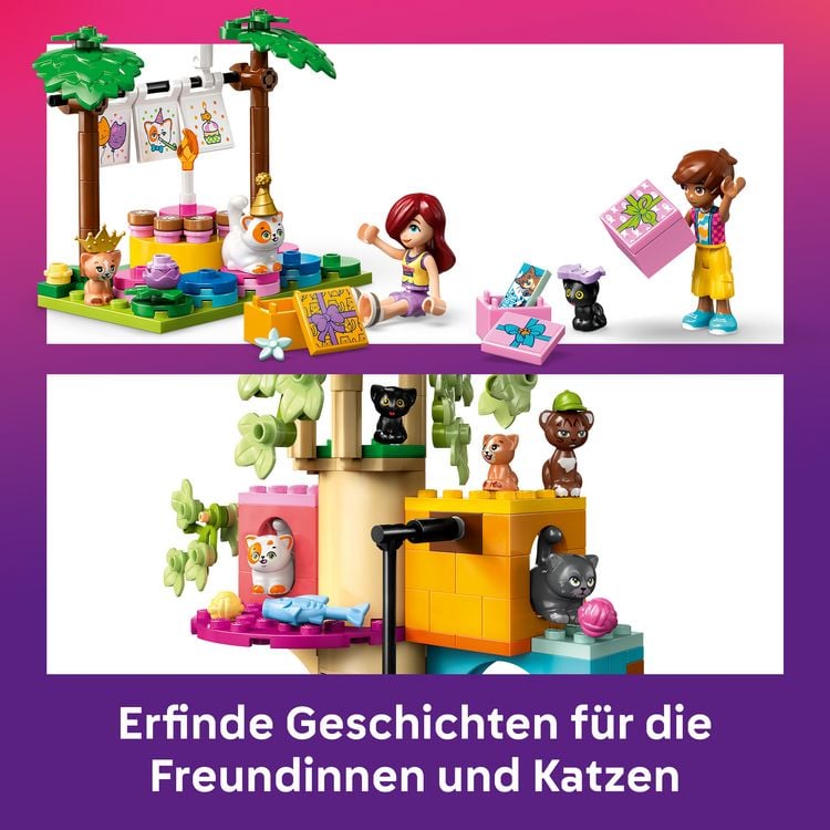 Produktbild: LEGO Friends 42666 Katzengeburtstagsparty & Baumhaus, Kinder Spielzeug