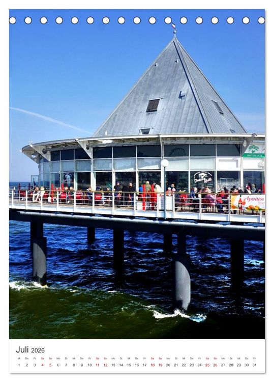 Produktbild: Ostseebad Heringsdorf (Tischkalender 2026 DIN A5 hoch), CALVENDO Monatskalender