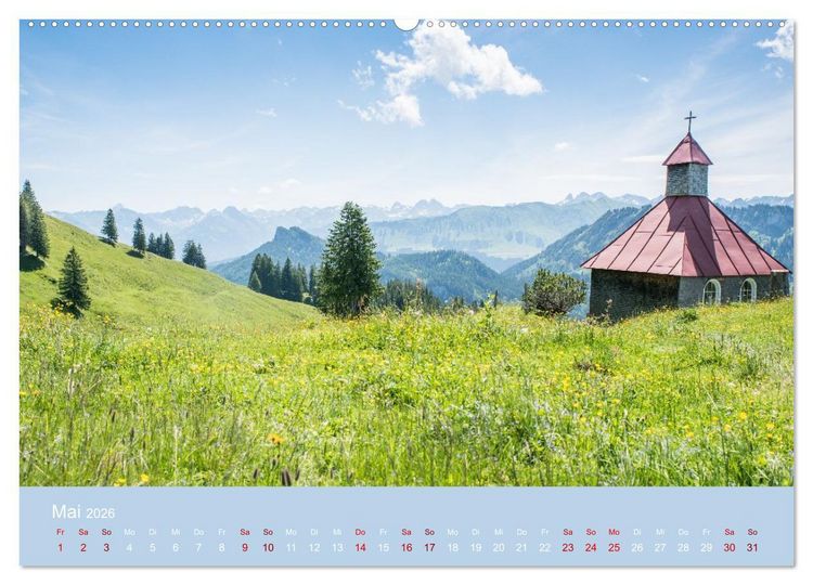 Produktbild: Heimweh Allg&auml;u 2026 (hochwertiger Premium Wandkalender 2026 DIN A2 quer), Kunstdruck in Hochglanz