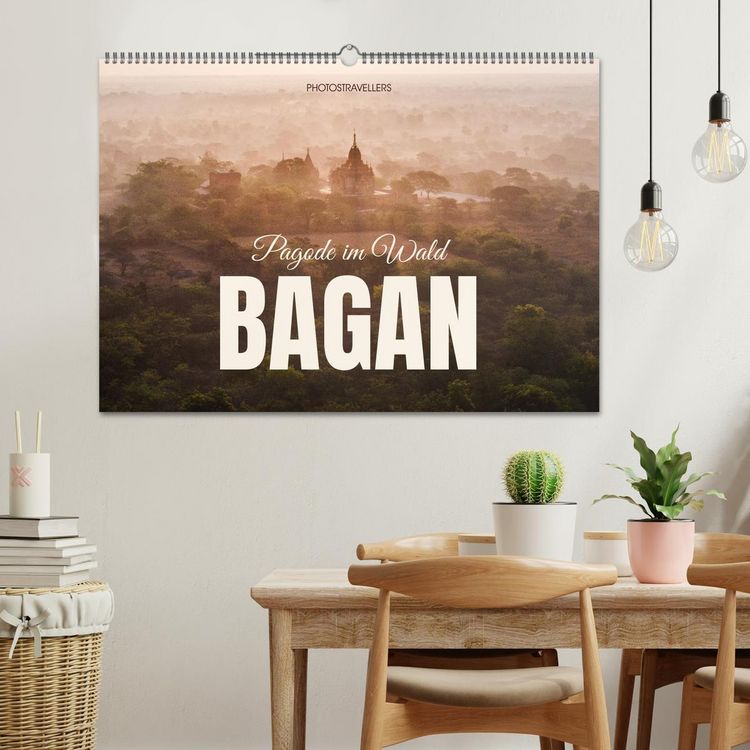 Produktbild: Bagan - Pagode im Wald (Wandkalender 2026 DIN A2 quer), CALVENDO Monatskalender