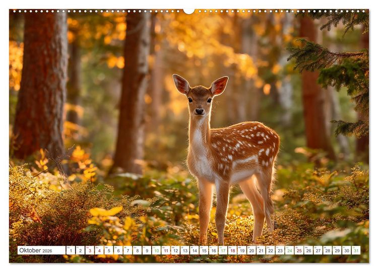 Produktbild: Flauschige Momente (hochwertiger Premium Wandkalender 2026 DIN A2 quer), Kunstdruck in Hochglanz
