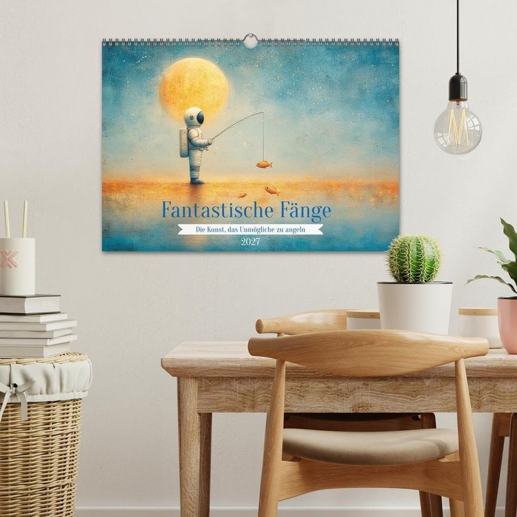 Produktbild: Fantastische F&auml;nge Die Kunst, das Unm&ouml;gliche zu angeln (Wandkalender 2027 DIN A3 quer), CALVENDO Monatskalender