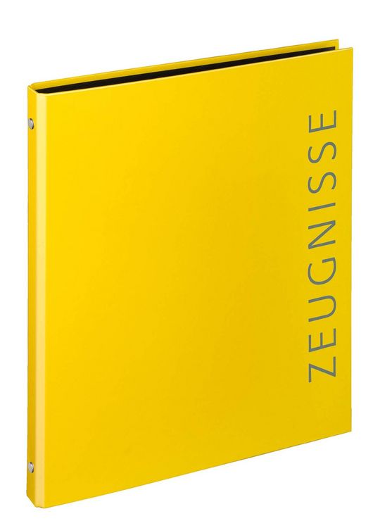 Produktbild: VELOFLEX Zeugnisringbuch gelb DIN A4