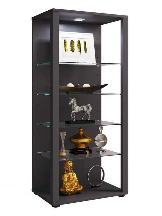 Produktbild: Holz Glas Stand Vitrine Sammelvitrine Glasol lll