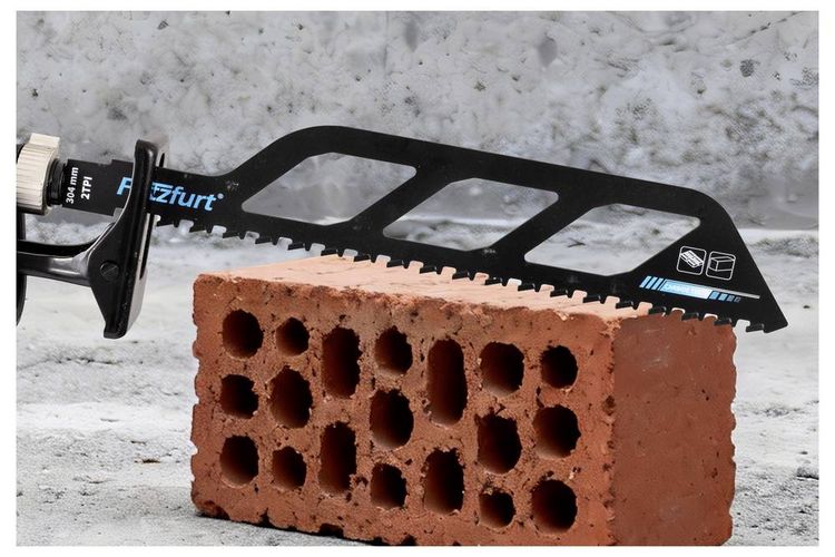Produktbild: FRITZFURT 1801-3022 S&auml;bels&auml;geblatt aus Hartmetall f&uuml;r Ziegel+Beton 304mm S&auml;geblatt-L&auml;nge 304 mm 1 St.