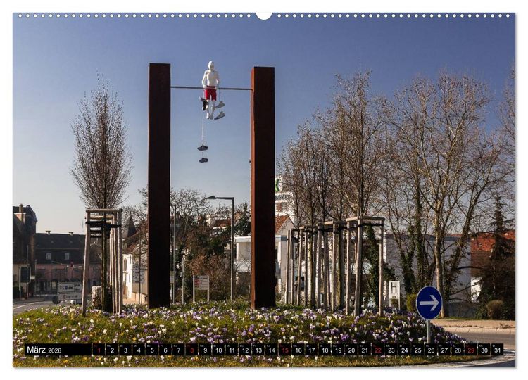 Produktbild: Schwetzinger Stadtansichten (hochwertiger Premium Wandkalender 2026 DIN A2 quer), Kunstdruck in Hochglanz