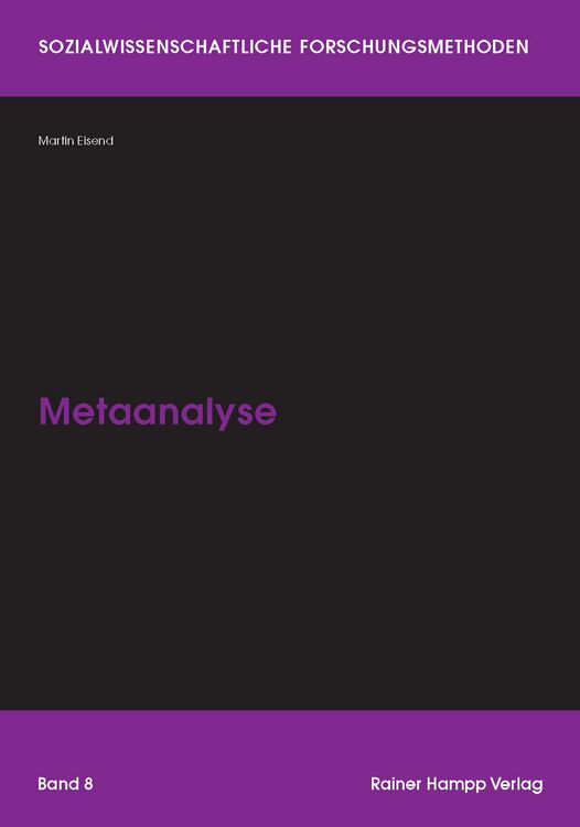 Produktbild: Metaanalyse