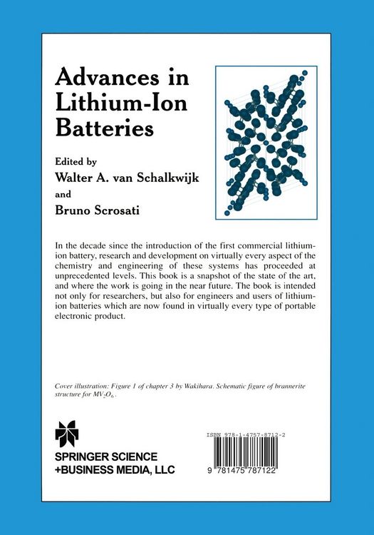 Produktbild: Advances in Lithium-Ion Batteries