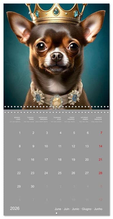 Produktbild: If dogs were humans (Wall Calendar 2026 12 &times; 12 Inch) CALVENDO 12 Month Wall Calendar