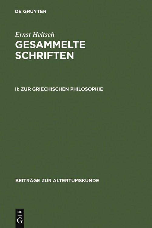 Produktbild: Zur griechischen Philosophie