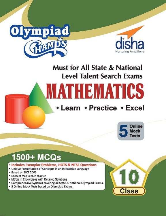 Produktbild: Olympiad Champs Mathematics Class 10 with 5 Mock Online Olympiad Tests