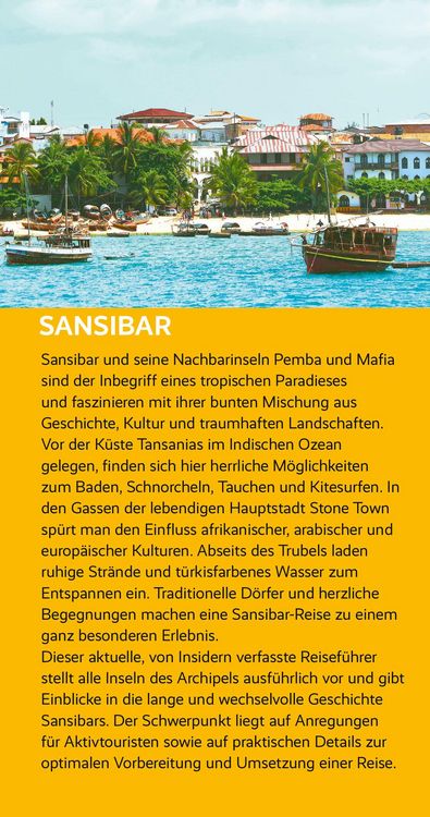 Produktbild: TRESCHER Reisef&uuml;hrer Sansibar