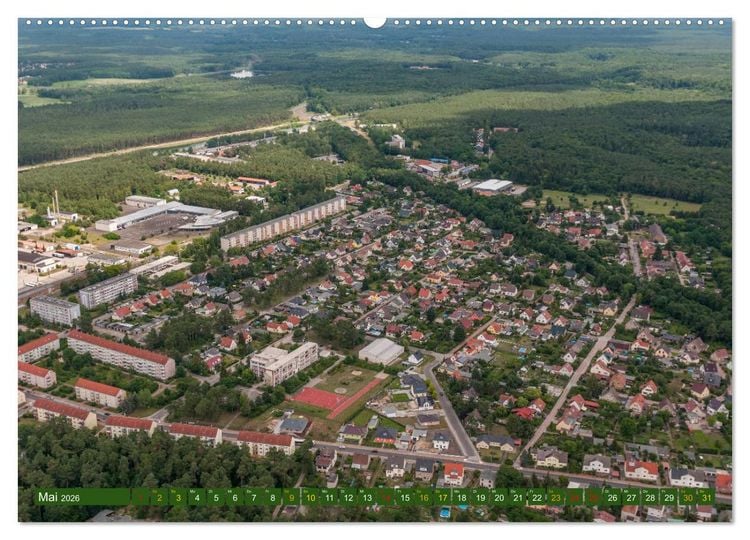 Produktbild: Eberswalde in Luftbildern (hochwertiger Premium Wandkalender 2026 DIN A2 quer), Kunstdruck in Hochglanz