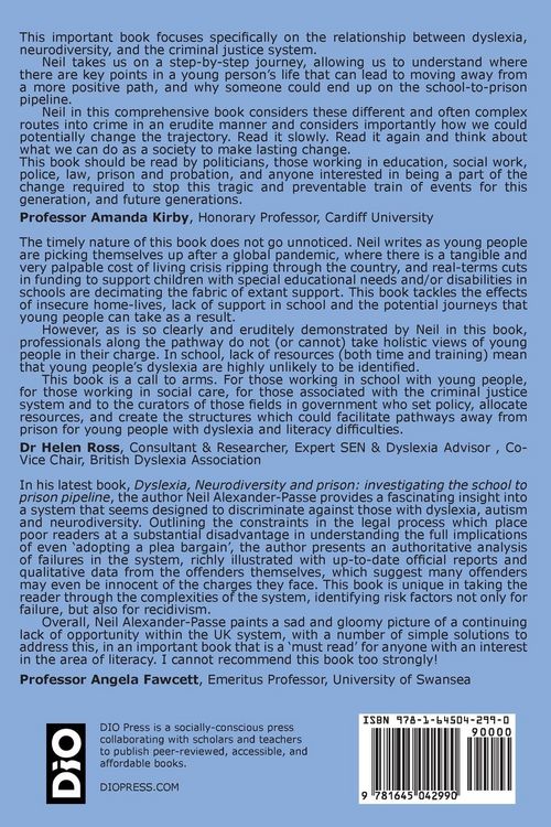 Produktbild: Dyslexia, Neurodiversity, and Crime