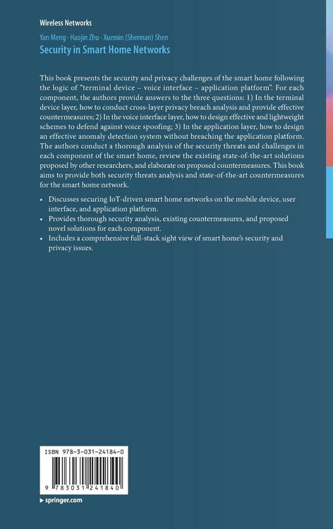 Produktbild: Security in Smart Home Networks