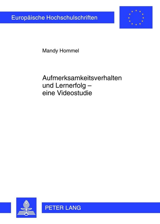 Produktbild: Aufmerksamkeitsverhalten und Lernerfolg &ndash; eine Videostudie