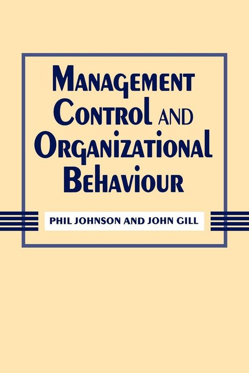 Produktbild: Management Control and Organizational Behaviour