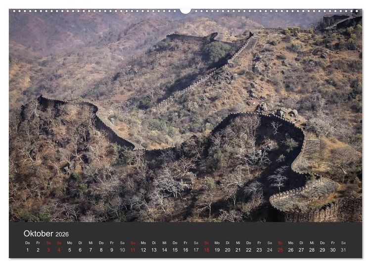 Produktbild: Indien 2026 Tempel, Tiger und Pal&auml;ste (Wandkalender 2026 DIN A2 quer), CALVENDO Monatskalender