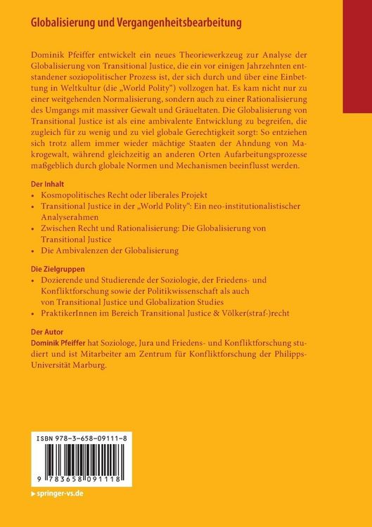Produktbild: Globalisierung und Vergangenheitsbearbeitung