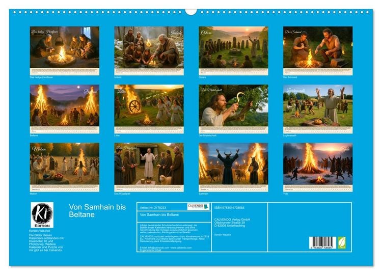 Produktbild: Von Samhain bis Beltane (Wandkalender 2026 DIN A2 quer), CALVENDO Monatskalender