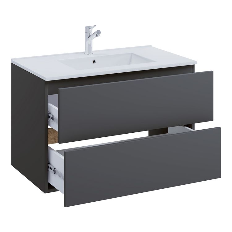 Produktbild: 2 tlg. Badm&ouml;bel-Set mit Waschbecken Cosila-I 81 cm
