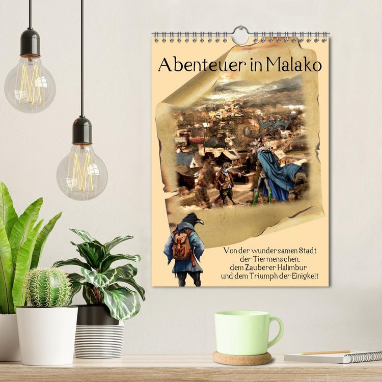 Produktbild: Abenteuer in Malako (Wandkalender 2026 DIN A4 hoch), CALVENDO Monatskalender