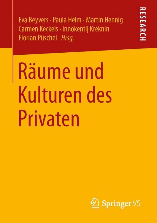Produktbild: R&auml;ume und Kulturen des Privaten