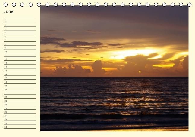 Produktbild: Colours by the sea / Birthday Calendar / UK-Version (Table Calendar perpetual DIN A5 Landscape)