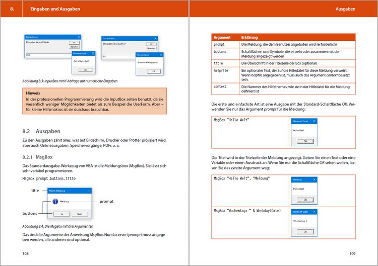 Produktbild: Excel VBA-Programmierung Makro-Programmierung f&uuml;r Microsoft 365, Excel 2021, 2019, 2016, 2013