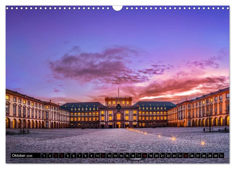 Produktbild: Mannheimer Ansichten 2026 (Wandkalender 2026 DIN A3 quer), CALVENDO Monatskalender