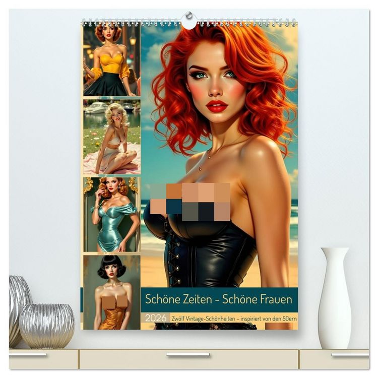 Produktbild: Sch&ouml;ne Zeiten - Sch&ouml;ne Frauen (hochwertiger Premium Wandkalender 2026 DIN A2 hoch), Kunstdruck in Hochglanz