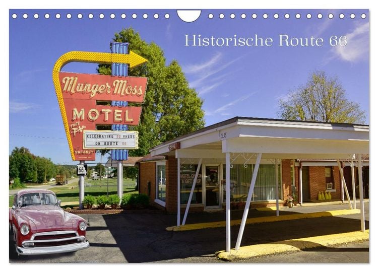 Produktbild: Historic Route 66 - National Scenic Byway (Wandkalender 2026 DIN A4 quer), CALVENDO Monatskalender