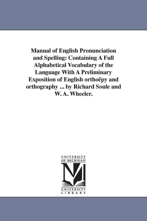 Produktbild: Manual of English Pronunciation and Spelling