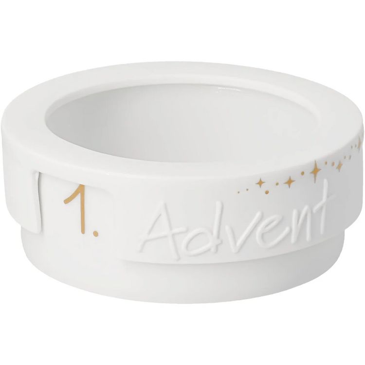 Produktbild: Kleines Adventslicht Advent D.8,5cm H.3,3cm