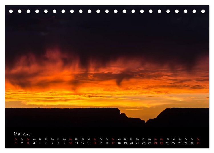 Produktbild: Wolkenmalerei (Tischkalender 2026 DIN A5 quer), CALVENDO Monatskalender