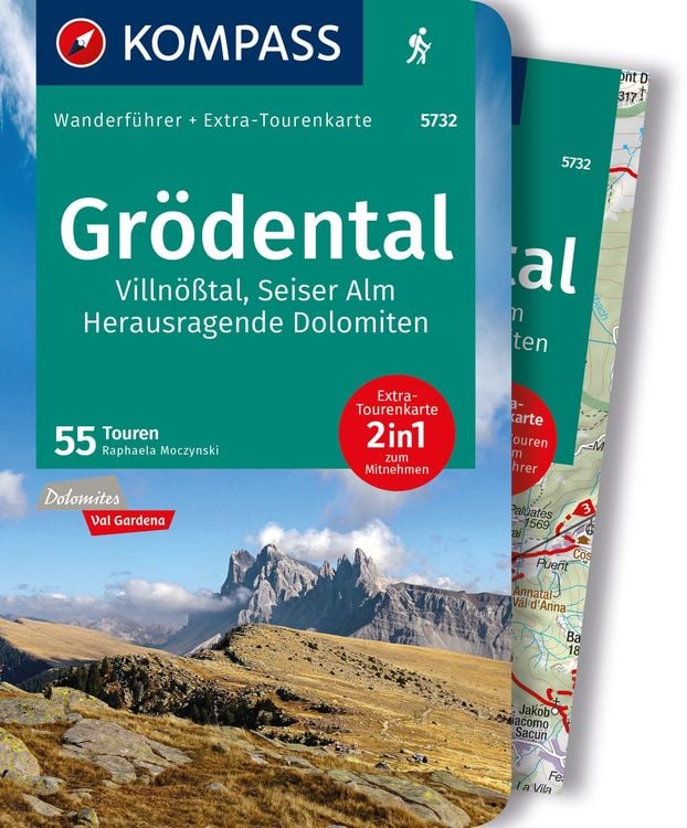 Bild vom Artikel KOMPASS Wanderführer Grödental, Villnößtal, Seiser Alm, Herausragende Dolomiten, 55 Touren mit Extra-Tourenkarte vom Autor 