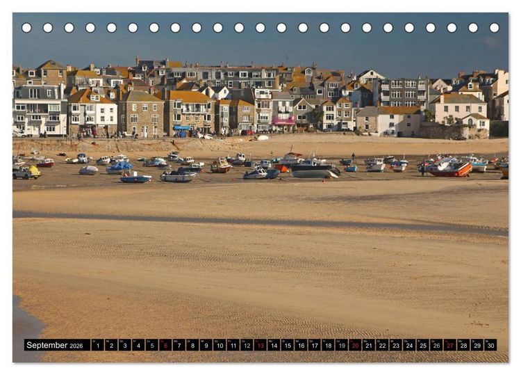 Produktbild: Cornwall - Devon Somerset Dorset (Tischkalender 2026 DIN A5 quer), CALVENDO Monatskalender