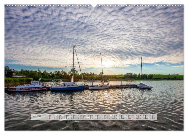 Produktbild: Rund um den Wallersee (Wandkalender 2026 DIN A2 quer), CALVENDO Monatskalender