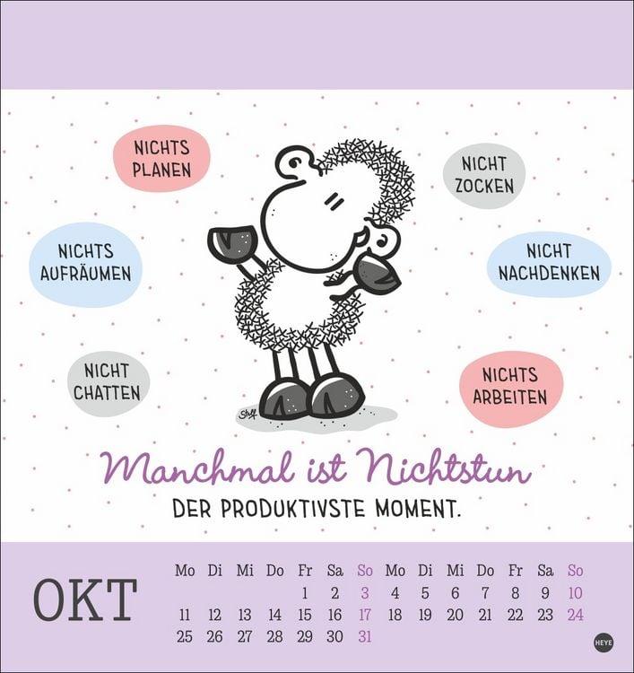 Produktbild: sheepworld Postkartenkalender 2027