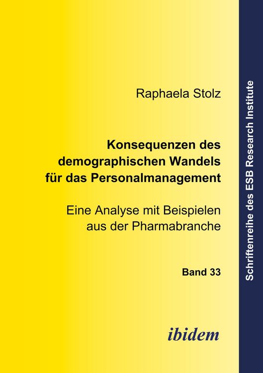 Produktbild: Konsequenzen des demographischen Wandels f&uuml;r das Personalmanagement
