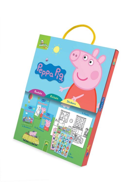 Produktbild: Peppa Pig Spa&szlig;-Set I Basteln - R&auml;tseln - Stickern