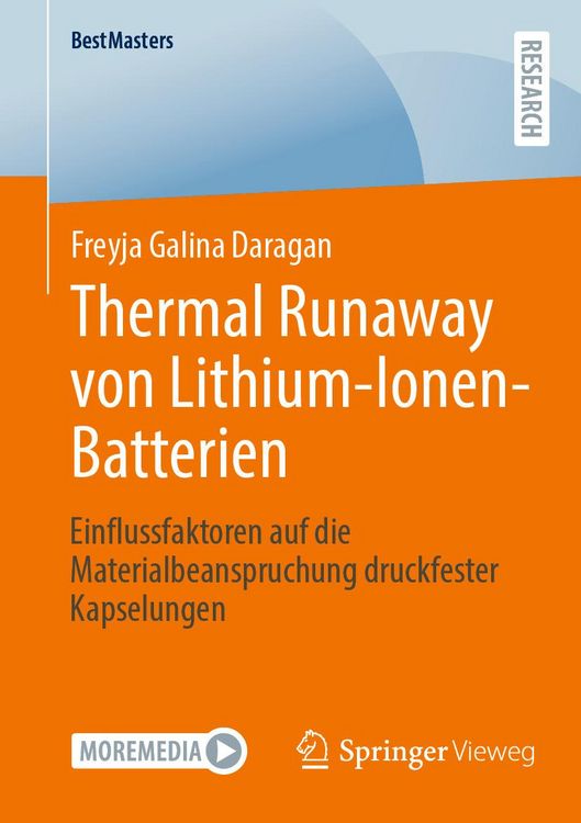 Produktbild: Thermal Runaway von Lithium-Ionen-Batterien