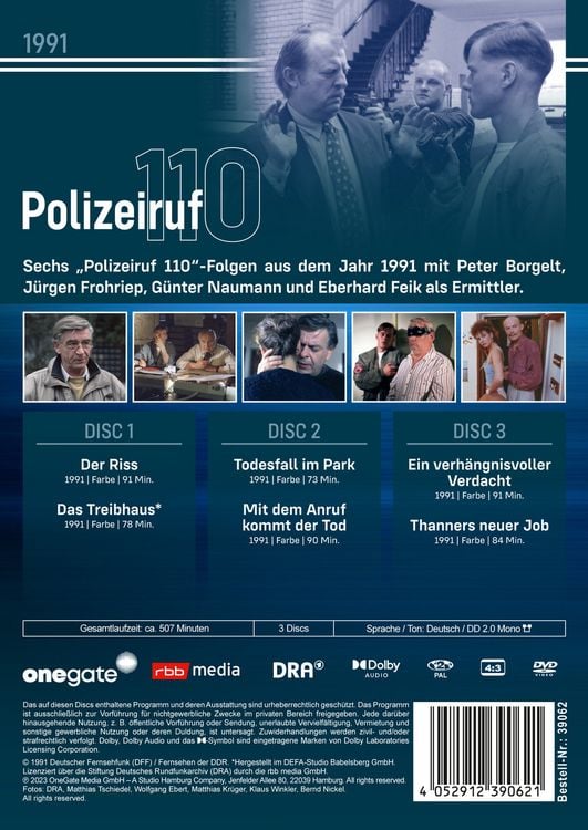 Produktbild: Polizeiruf 110 - Box 19 (DDR TV-Archiv) mit Sammelr&uuml;cken [3 DVDs]
