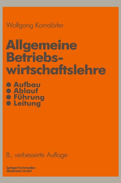 Produktbild: Allgemeine Betriebswirtschaftslehre