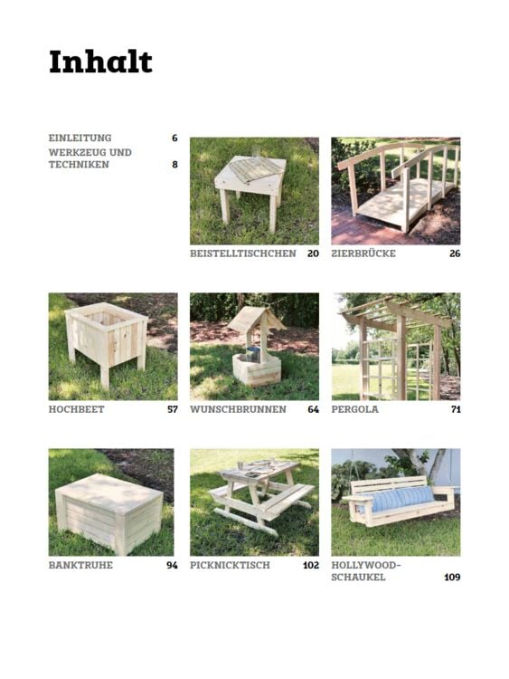 Produktbild: Gartenm&ouml;bel aus Holz