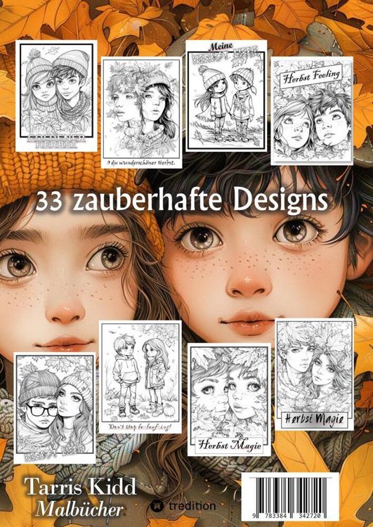 Produktbild: Herbst Malbuch f&uuml;r Erwachsene, Jugendliche, M&auml;dchen ab 11 Magische Herbstliebe