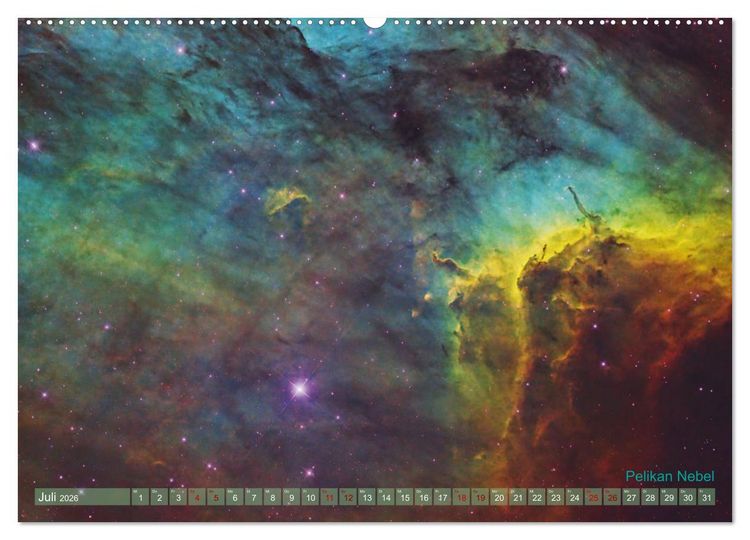 Produktbild: Deep Sky Kalender (hochwertiger Premium Wandkalender 2026 DIN A2 quer), Kunstdruck in Hochglanz