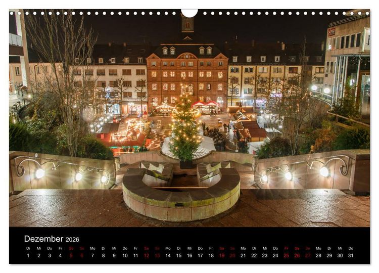 Produktbild: Pirmasens bei Nacht (Wandkalender 2026 DIN A3 quer), CALVENDO Monatskalender